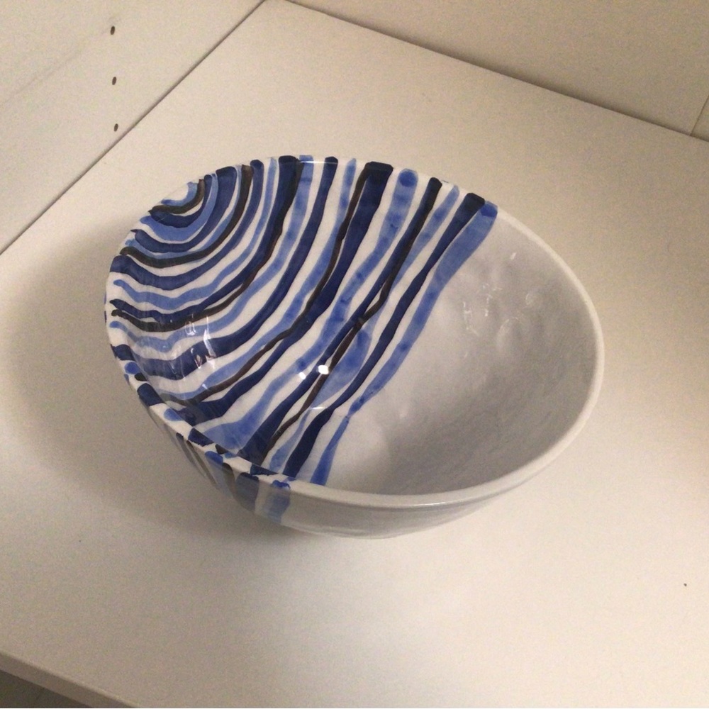 Zanolli bowl, blue and white